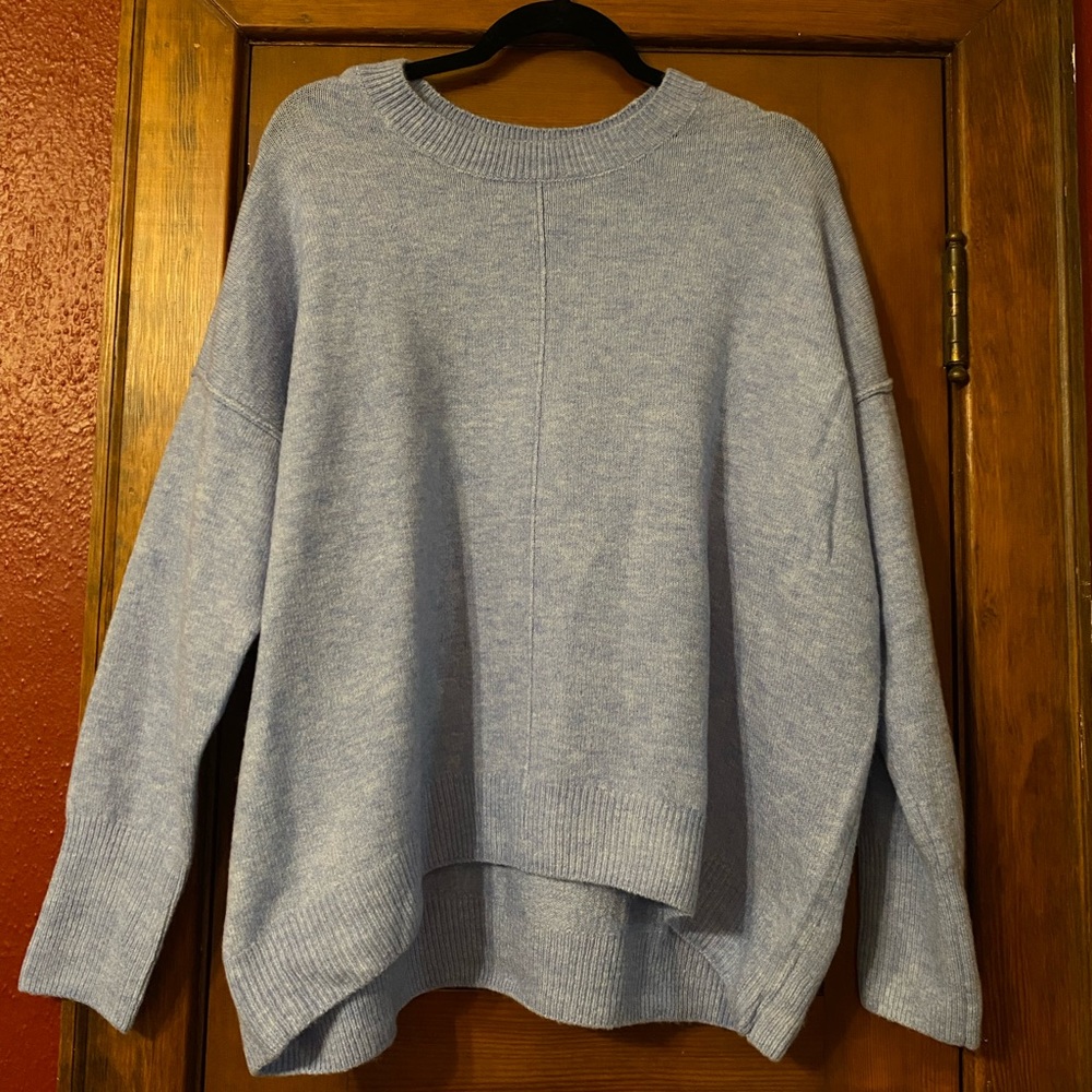 Vince Camuto Soft Blue Crew Neck Sweater